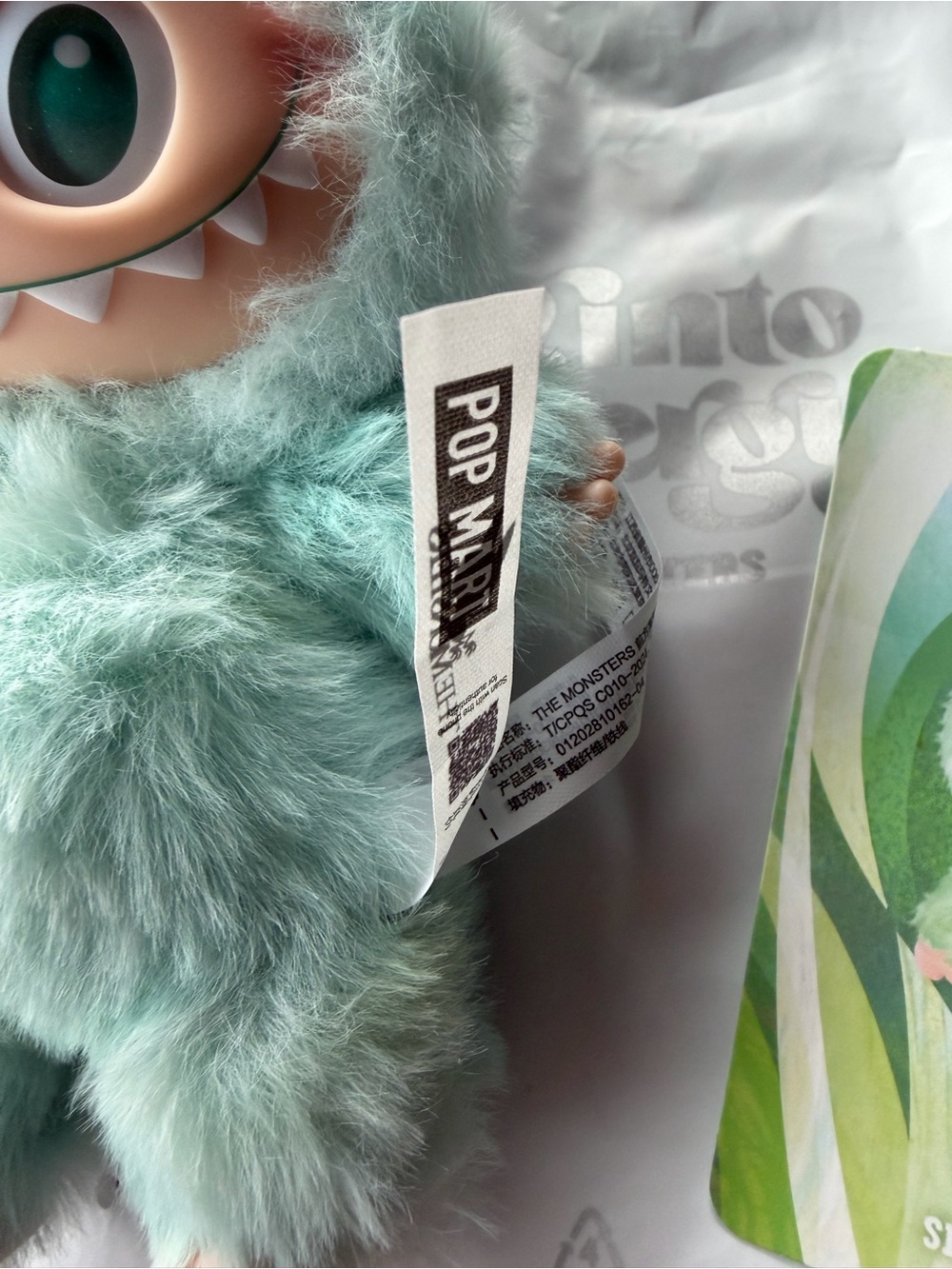Labubu authentic from pop mart Serenity Mint Green Plush Monster Figurine - Picture 2 of 8